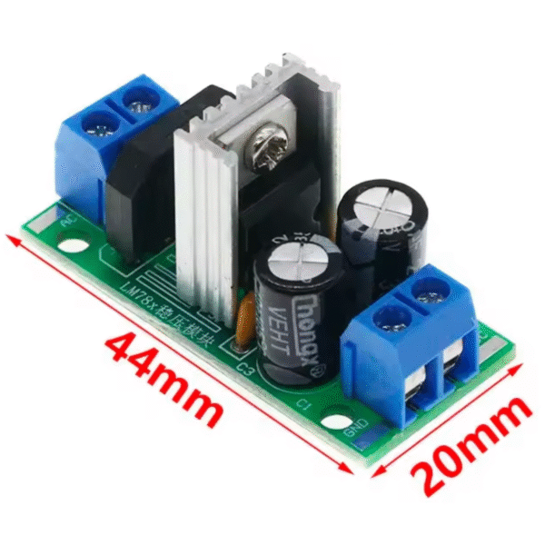 Módulo Regulador de Voltaje AC-DC 12v LM7812 - Imagen 3