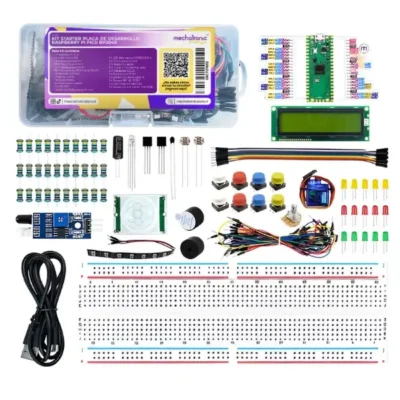 Kit Starter Placa de Desarrollo Raspberry Pi Pico RP2040 MechatronicStore Kit Starter Placa de Desarrollo Raspberry Pi Pico RP2040