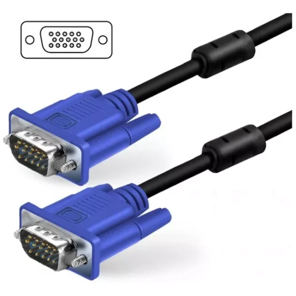 Cable VGA 1.5 Metros Macho a Macho