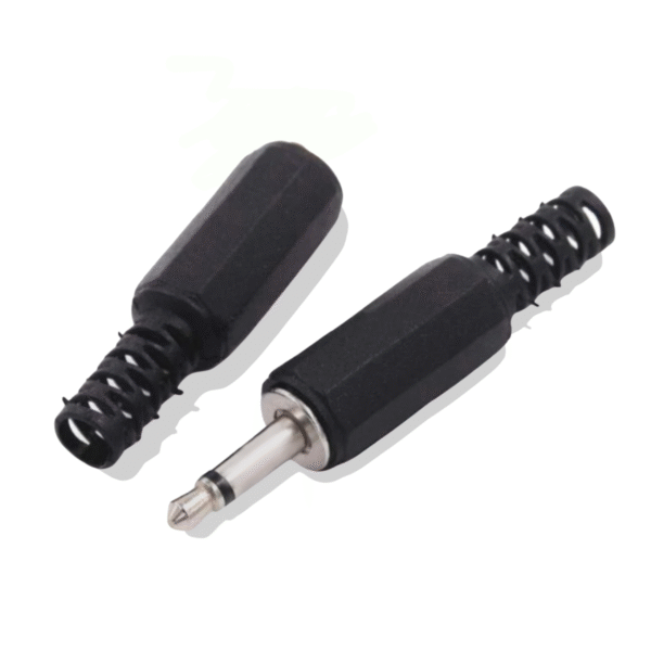 Conector Jack Flotante 3.5mm Macho y Hembra