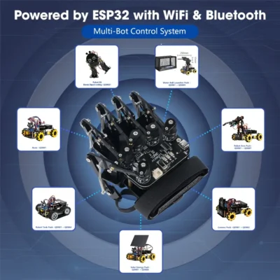 Kit Guante de Control Remoto de Movimiento con ESP32 STEM ACEBOTT MechatronicStore Kit Guante de Control Remoto de Movimiento con ESP32 STEM ACEBOTT