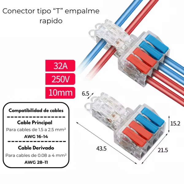 Conector de Cableado de Derivación Rápida "T-Type" - Imagen 2