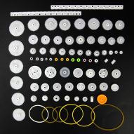 75 unids lote pl stico polea cremallera gusano solo y doble de engranajes 8 56 dientes