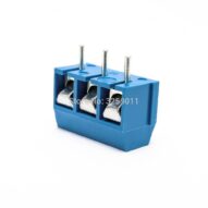 Terminal de 3 Pines Con Tornillo Kf301-3 MechatronicStore 500-Uds-conectores-unids-terminales-3-Pin-Plug-in-tornillo-Terminal-bloque-conector-301mm-paso-azul
