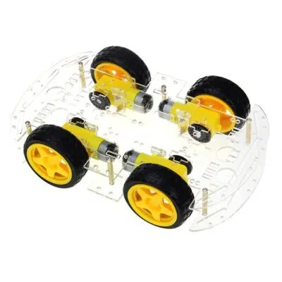 Arduino UNO MechatronicStore Kit auto inteligente chasis 4 ruedas con codificador de velocidad para Arduino
