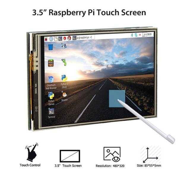 Pantalla lecrow 3,5 pulgadas pantalla táctil Raspberry Pi 3 480x320 TFT 3,5  1