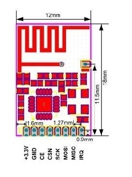Tranceptor NRF24L01 SMD