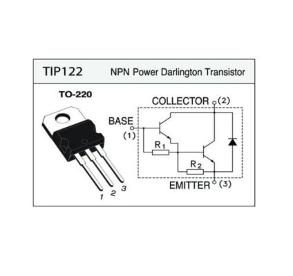 Transistor Tip 122 NPN Darlington 100V / 5A / 65W