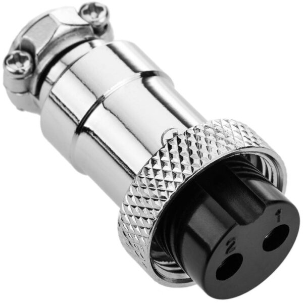 Conector GX16 metálico volante Macho y Hembra distintos pines