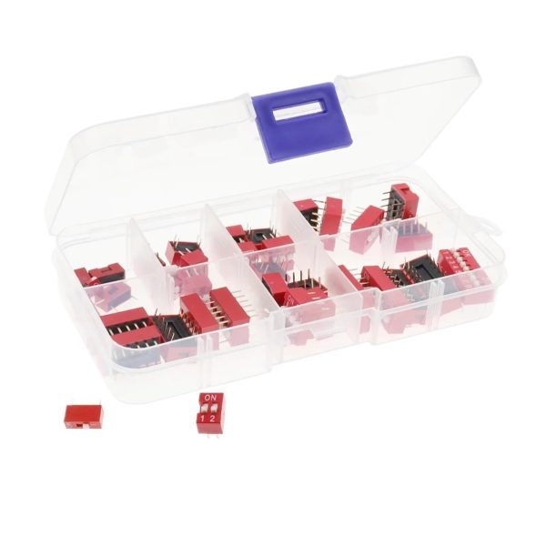 Kit de 45 Piezas de Interruptores DIP
