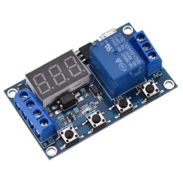 Módulo Relé Temporizador De Retardo Con Micro USB 6-30 V
