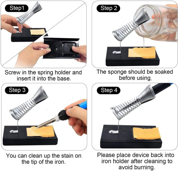 kit cautin para soldar regulable pelacable estaño - Imagen 4