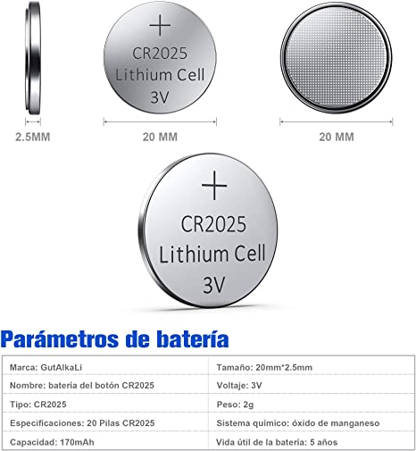 Pila CR2025 3V  Envío A Todo Chile