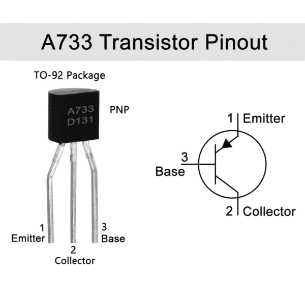 Transistor A733 PNP - Imagen 2