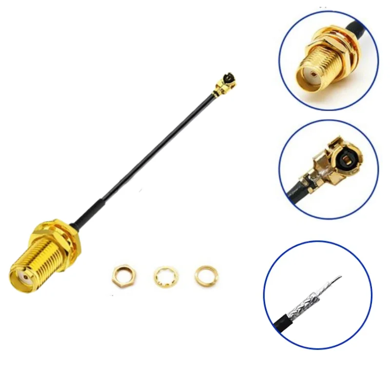 Adaptador de antena IPX a SMA-KY 30 cm MechatronicStore Adaptador de antena IPX a SMA-KY 30 cm