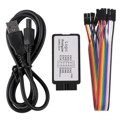 Osciloscopio MechatronicStore Analizador Depurador Lógico USB 24MHz 8 Canales