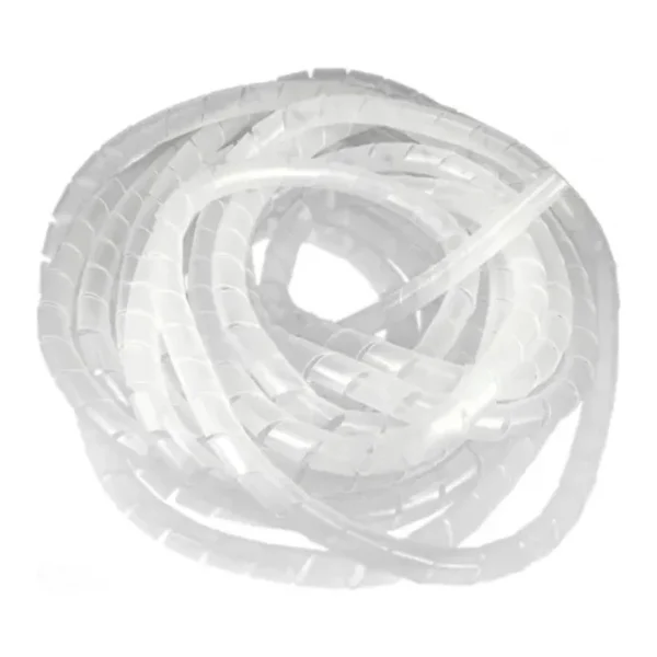 Atrapa Cable Organizador De Cable Espiral 10 Metros X  6mm ó 8mm Transparente