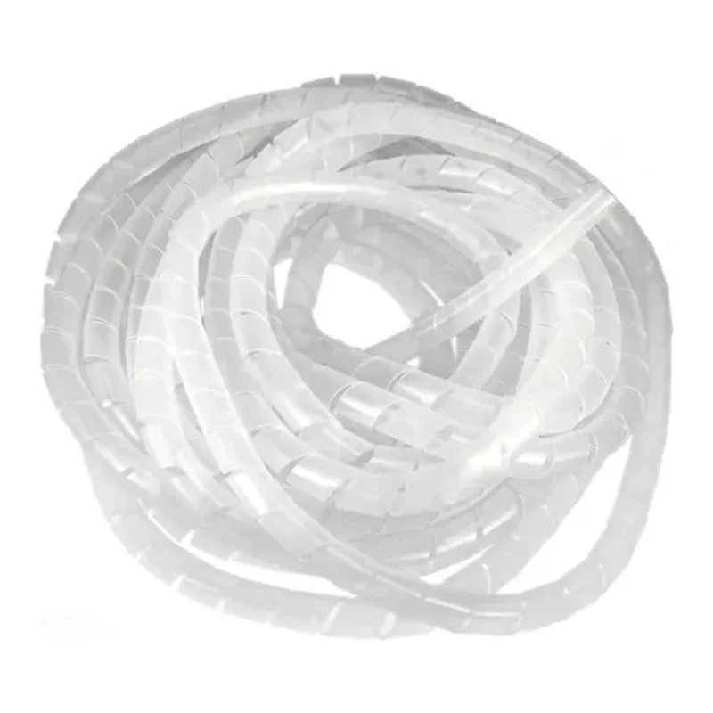Atrapa Cable Organizador De Cable Espiral 10 Metros X 6mm ó 8mm Transparente MechatronicStore Atrapa Cable Organizador De Cable Espiral 10 Metros X 6mm ó 8mm Transparente