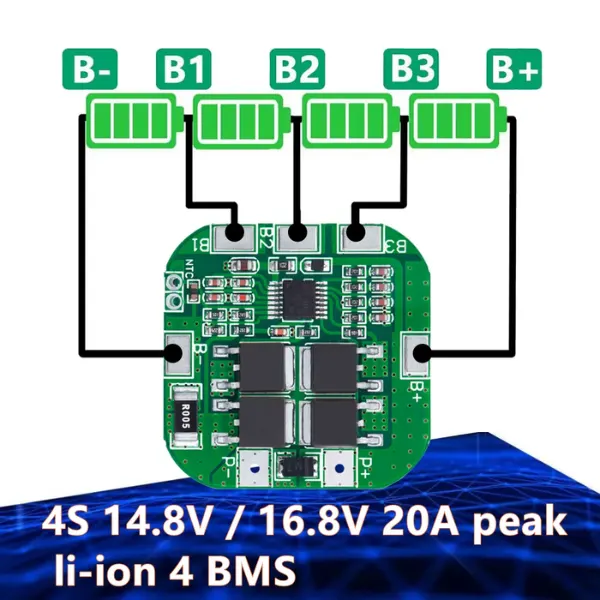 BMS 4S 20A Litio 14.8V 16.8V