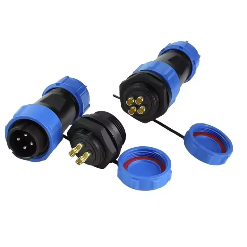 Conector SP16/17 IP68 2/3/4 PIN Macho + Hembra Tipo Cable - 4 MechatronicStore Conector SP16/17 IP68 2/3/4 PIN Macho + Hembra Tipo Cable - 4 - Imagen 2