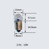 Ampolleta De Linterna 2.5V Rosca E-10