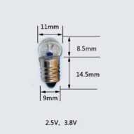 Ampolleta De Linterna 2.5V Rosca E-10