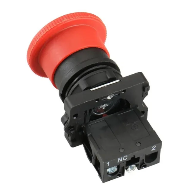 Botón de emergencia con retención 22 mm – 1NO+1NC MechatronicStore Botón de emergencia con retención 22 mm – 1NO+1NC - Imagen 2