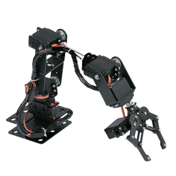 Brazo Robótico 6 DOF Metálico con Servomotores MG996 Kit Profesional (5)