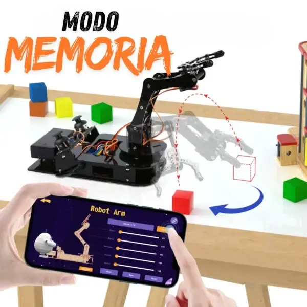 Brazo Robótico Programable ESP32 de 4 Ejes ACEBOTT MechatronicStore Brazo Robótico Programable ESP32 de 4 Ejes ACEBOTT - Imagen 4