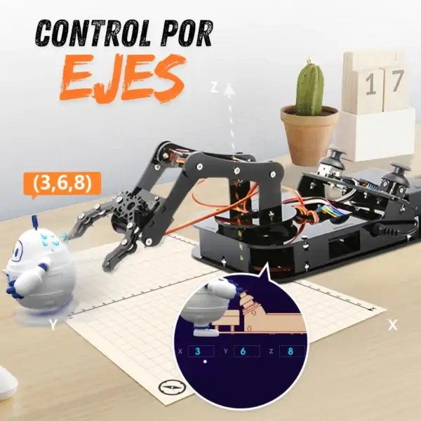 Brazo Robótico Programable ESP32 de 4 Ejes ACEBOTT MechatronicStore Brazo Robótico Programable ESP32 de 4 Ejes ACEBOTT - Imagen 3