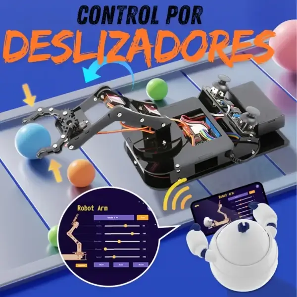 Brazo Robótico Programable ESP32 de 4 Ejes ACEBOTT MechatronicStore Brazo Robótico Programable ESP32 de 4 Ejes ACEBOTT - Imagen 2