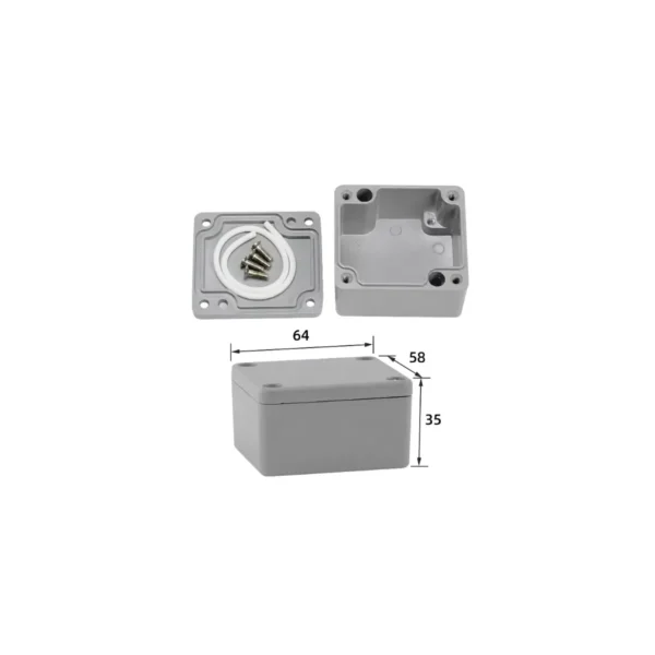 Caja Aluminio Fundido 64x58x35mm IP66