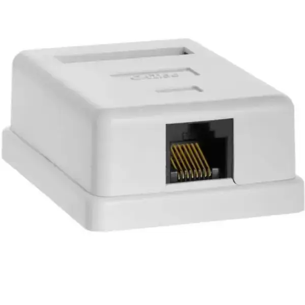 Caja de Red Sobreponer Cat5e (1 Puerto) RJ45 MechatronicStore Caja de Red Sobreponer Cat5e (1 Puerto) RJ45 - Imagen 3