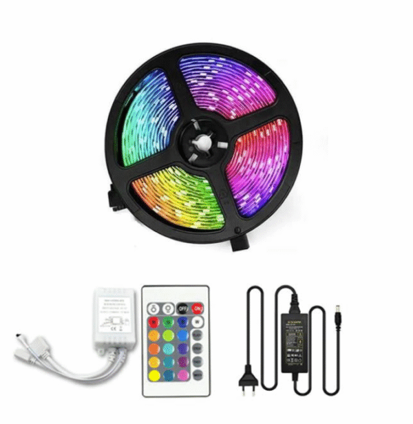 luces led con transformador y control RGB