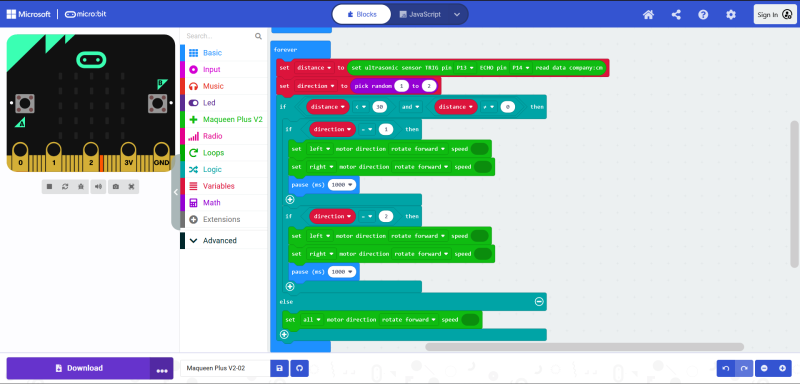 programacion de micro:bit en makecode