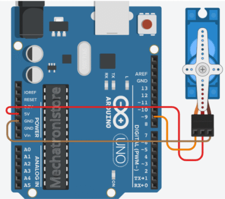 Servomotor SG90 controlado mediante Arduino