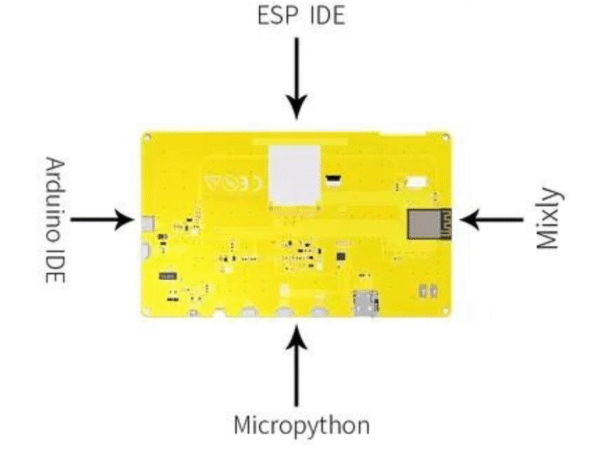 ESP32 con Pantalla Táctil Capacitiva de 7 Pulgadas