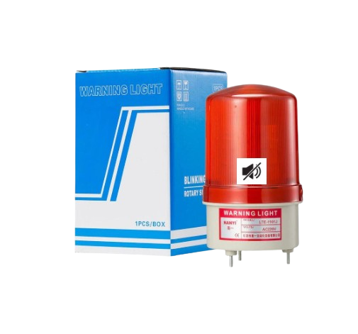 Baliza Giratoria Parpadeante 220V sin sonido