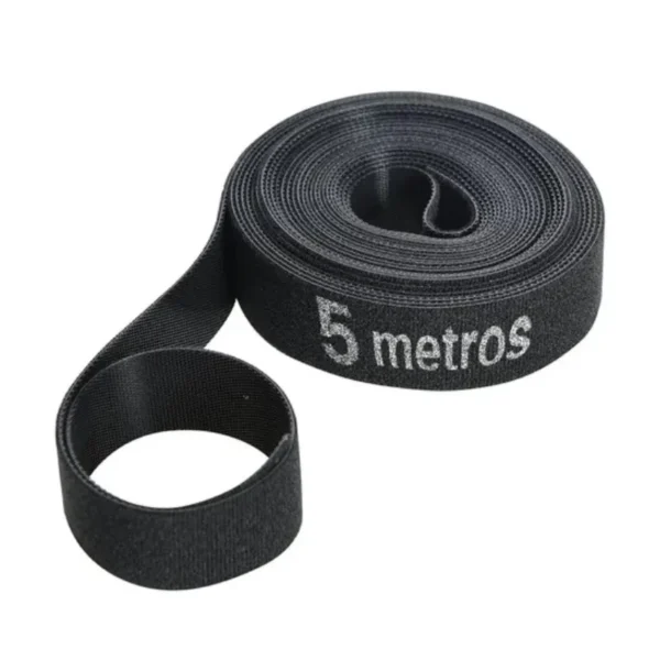 Cinta Velcro Organizador De Cable Cierre Sin Adhesivo Rollo 5M