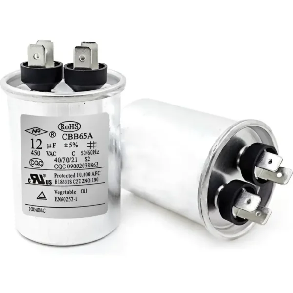 Condensador de funcionamiento 12UF CBB65 450VAC(RoHS)