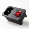 Conector de alimentación con interruptor y fusible