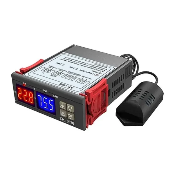 Controlador de temperatura y humedad STC-3028