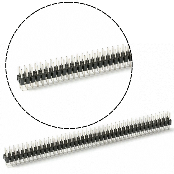 Fila pin header macho 2x40pin