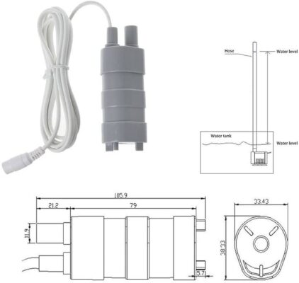 Bomba de Agua Sumergible DC JT-500