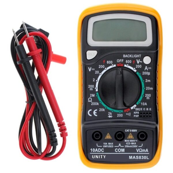 Multi Tester Digital con Protector MAS-830L