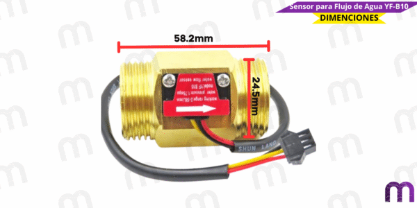 Sensor para Flujo de Agua YF-B10 - Imagen 6