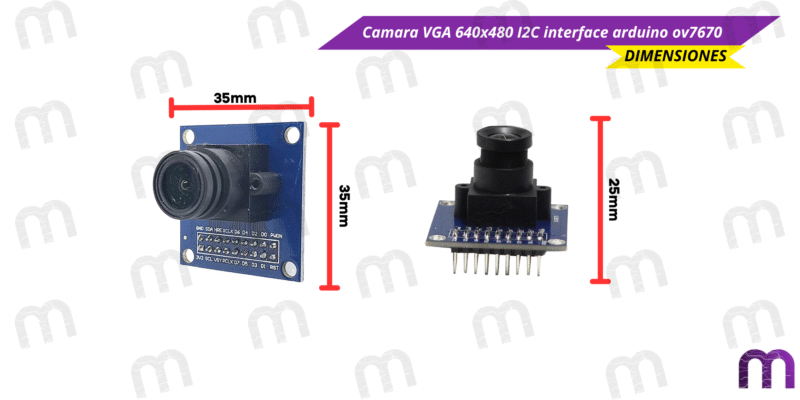 Camara VGA 640x480 I2C interface arduino ov7670