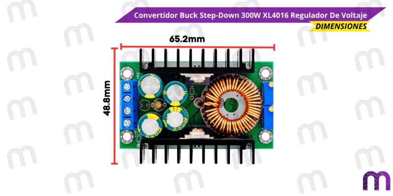 módulo de fuente de alimentación Convertidor Buck Step-Down 300W XL4016 Regulador De Voltaje