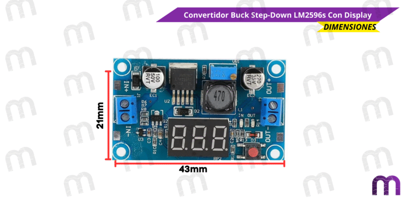 Convertidor Buck Step-Down LM2596s Con Display