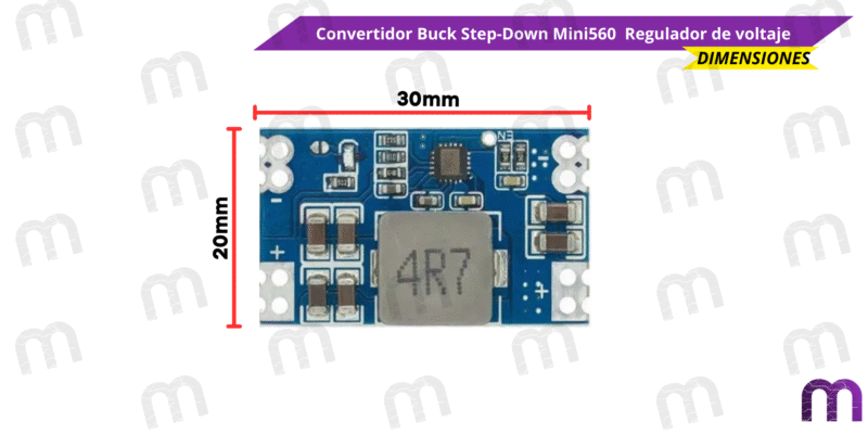Convertidor Buck Step-Down Mini560 Regulador de voltaje